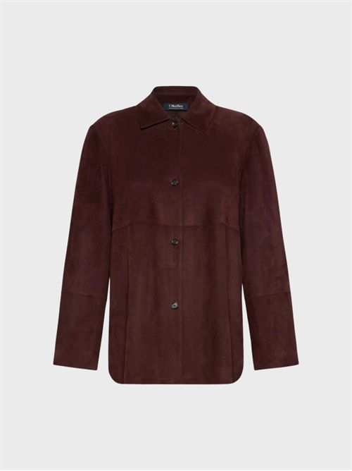 Giacca monopetto in pelle di agnello scamosciata S' MAX MARA | 2629446011600003
